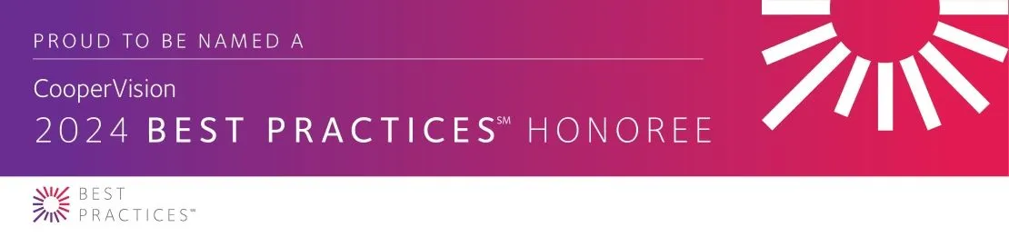 CooperVision 2024 Best Practices Honoree Award Recognition - mcculley optix gallery