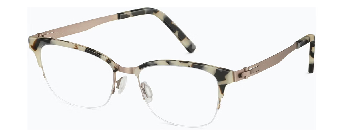 Tortoiseshell eyeglass frames with gold metal temples and modern styling – mcculley optix gallery
